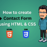 how to create contact form using html and css