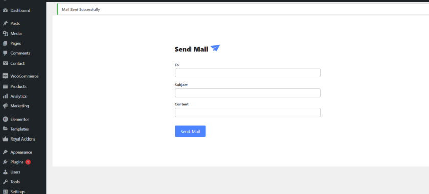 Testing zoho mail configuration