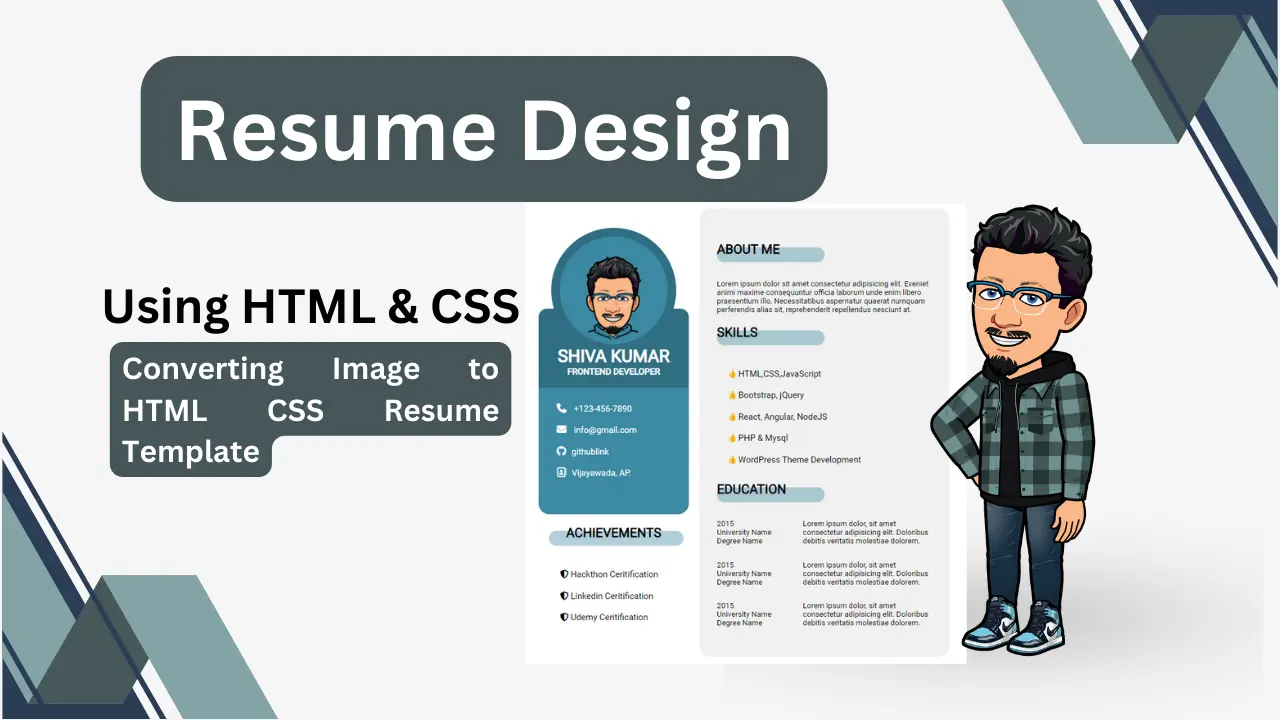 building-resume-using-html-css